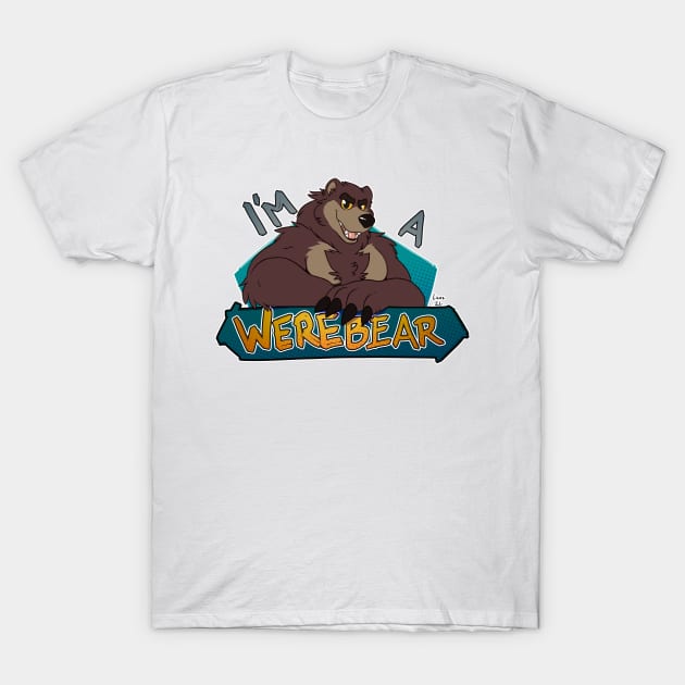 I'm a werebear, red T-Shirt by licographics